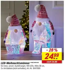 toom Baumarkt LED-Weihnachtsmänner Angebot