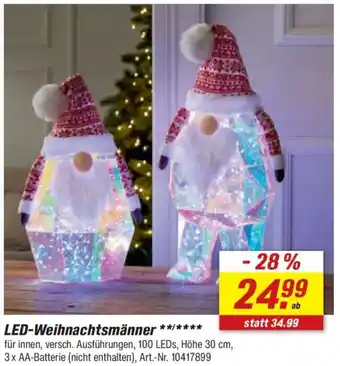 toom Baumarkt LED-Weihnachtsmänner Angebot