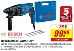 toom Baumarkt BOSCH Bohrhammer „GBH 2-21" Angebot