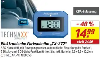 toom Baumarkt TECHNAXX Elektronische Parkscheibe ,,TX-272" Angebot