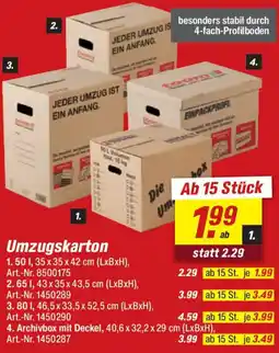 toom Baumarkt Umzugskarton Angebot