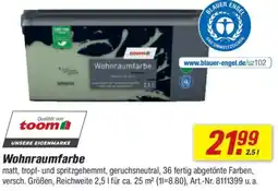 toom Baumarkt Wohnraumfarbe Angebot