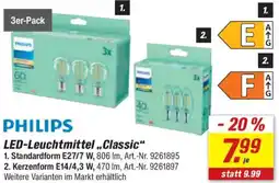 toom Baumarkt PHILIPS LED-Leuchtmittel ,,Classic" Angebot