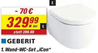 toom Baumarkt GEBERIT Wand-WC-Set „icon" Angebot