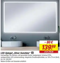 toom Baumarkt LED-Spiegel „Silver Sunshine" Angebot