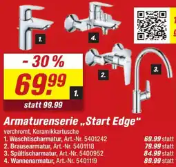 toom Baumarkt Armaturenserie ,,Start Edge" Angebot