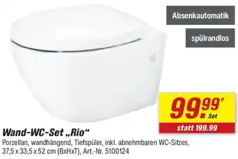 toom Baumarkt Wand-WC-Set ,,Rio" Angebot