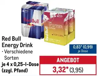 METRO Red Bull Energy Drink Angebot