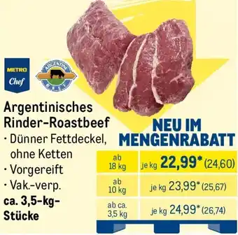 METRO METRO Chef Argentinisches Rinder-Roastbeef Angebot