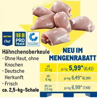 METRO METRO Chef Hähnchenoberkeule Angebot