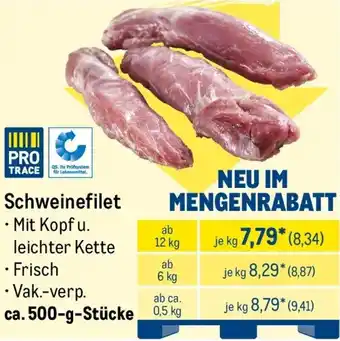 METRO Schweinefilet Angebot