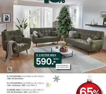 Kabs Polsterwelt 2-sitzer mika Angebot