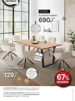 Kabs Polsterwelt Esstisch sargas Angebot