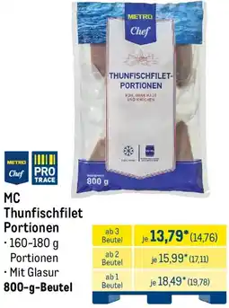 METRO METRO Chef Thunfischfilet Portionen Angebot