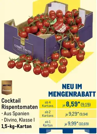 METRO METRO Premium Cocktail Rispentomaten Angebot