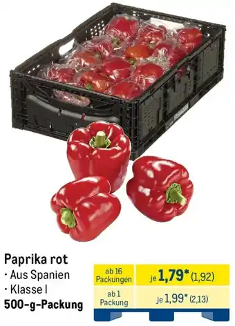 METRO Paprika rot Angebot