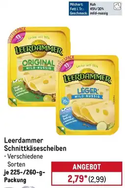 METRO Leerdammer Schnittkäsescheiben Angebot