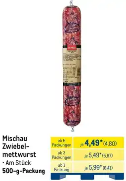 METRO Mischau Zwiebelmettwurst Angebot
