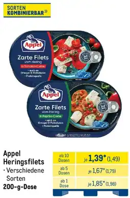 METRO Appel Heringsfilets Angebot