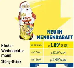 METRO Kinder Weihnachtsmann Angebot