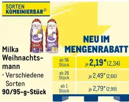 METRO Milka Weihnachtsmann Angebot