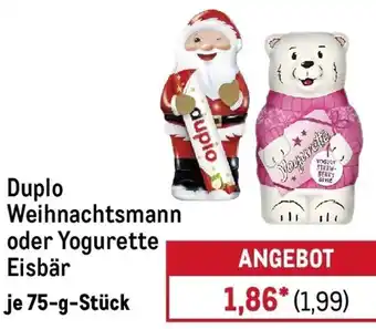 METRO Duplo Weihnachtsmann oder Yogurette Eisbär Angebot