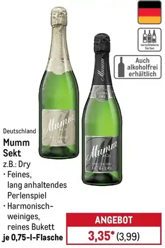 METRO Mumm Sekt Angebot