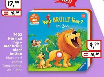 Idee+Spiel Ravensburger 7402 Hör mal hin - Wer brüllt hier? Im Zoo Angebot