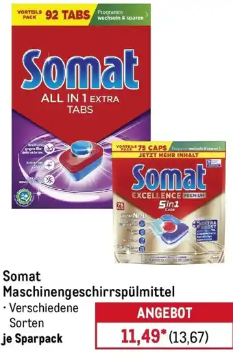 METRO Somat Maschinengeschirrspülmittel Angebot