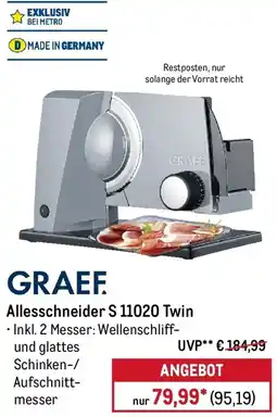 METRO GRAEF Allesschneider S 11020 Twin Angebot