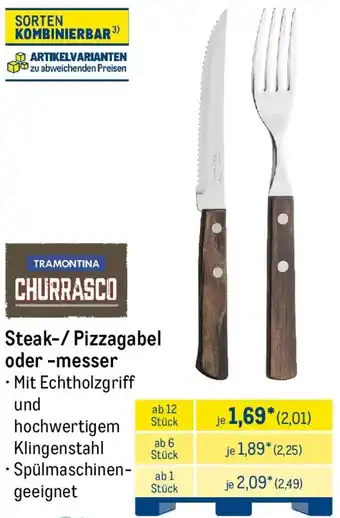 METRO CHURRASCO Steak-/ Pizzagabel oder -messer Angebot
