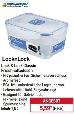 METRO Lock & Lock Classic Frischhaltedosen Angebot