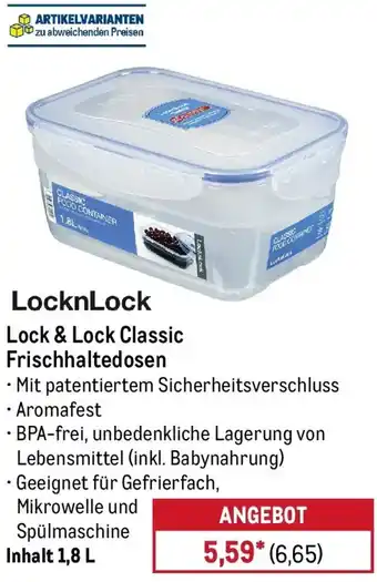 METRO Lock & Lock Classic Frischhaltedosen Angebot