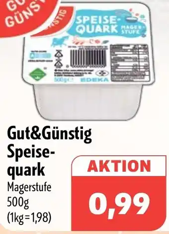 Aktiv Irma Gut&Günstig Speisequark Angebot