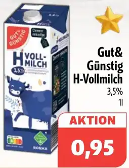 Aktiv Irma Gut& Günstig H-Vollmilch Angebot
