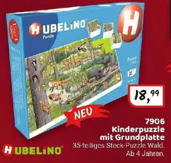 Idee+Spiel HUBELINO 7906 Kinderpuzzle mit Grundplatte Angebot