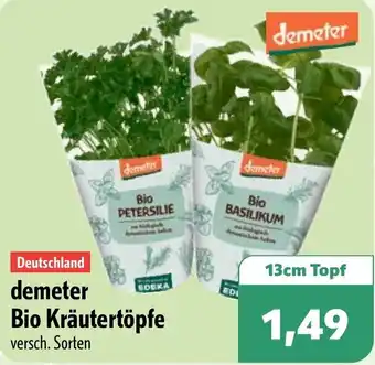 Aktiv Irma Deutschland demeter Bio Kräutertöpfe Angebot