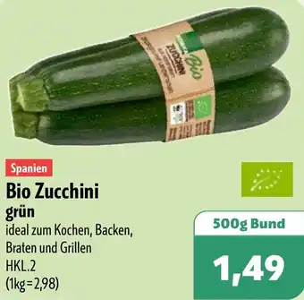 Aktiv Irma Spanien Bio Zucchini grün Angebot
