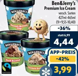 Aktiv Irma Ben&Jerry's Premium Ice Cream Angebot