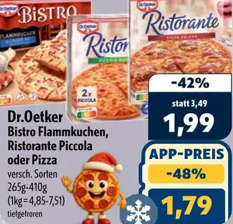 Aktiv Irma Dr.Oetker Bistro Flammkuchen, Ristorante Piccola oder Pizza Angebot