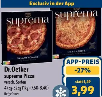 Aktiv Irma Dr.Oetker suprema Pizza Angebot