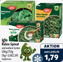 Aktiv Irma iglo Rahm-Spinat Angebot
