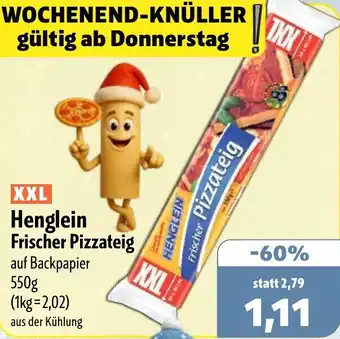 Aktiv Irma XXL Henglein Frischer Pizzateig Angebot