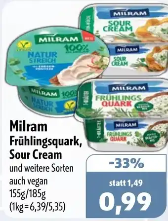 Aktiv Irma Milram Frühlingsquark, Sour Cream Angebot