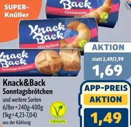 Aktiv Irma Knack&Back Sonntagsbrötchen Angebot