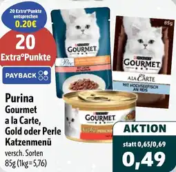 Aktiv Irma Purina Gourmet a la Carte, Gold oder Perle Katzenmenü Angebot