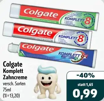Aktiv Irma Colgate Komplett Zahncreme Angebot