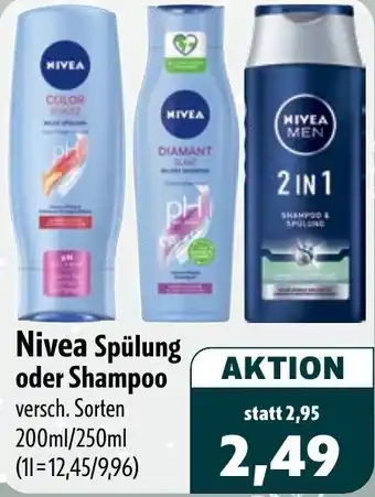 Aktiv Irma Nivea Spülung oder Shampoo Angebot