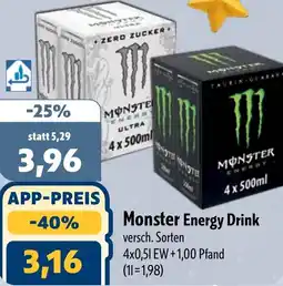 Aktiv Irma Monster Energy Drink Angebot