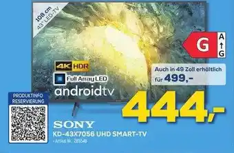 Euronics Berlet Sony Kd-43x7056 Uhd Smart Tv Angebot